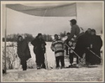 Finish of downhill ski race. Hanover, New Hampshire. 1936