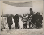 Finish of downhill ski race. Hanover, New Hampshire. 1936