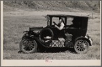 Vernon Evans leaving South Dakota for a new start in the Pacific Northwest. Near Missoula, Montana