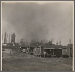 Steel mill and workers' houses near Birmingham, Alabama