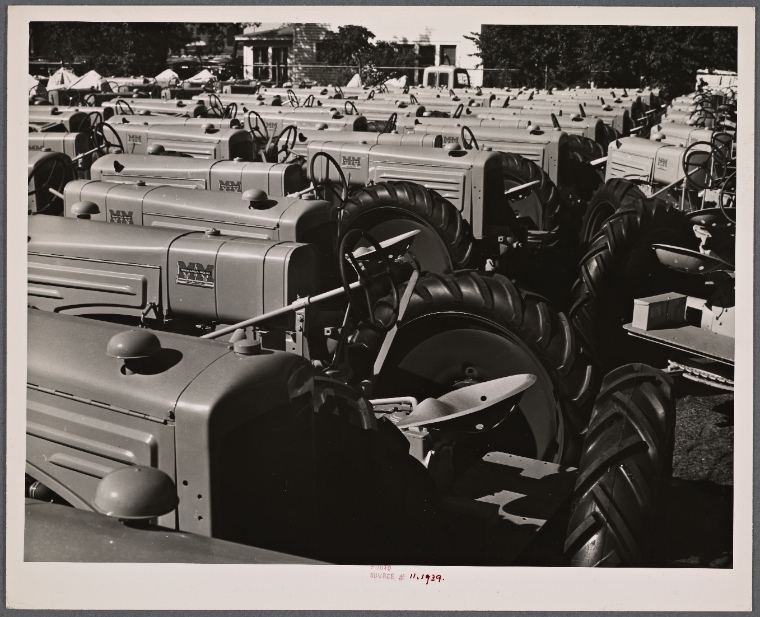 Tractors at tractor factory. Minneapolis, Minnesota. NYPL Digital