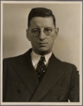 Portrait of an unidentified man with glasses