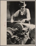 Sharpening axes used by the Bureau of Entomology and Plant Quarantine. Bloomfield, New Jersey. 1938