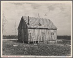 Barn in which homesteaders live while their house is being built. Cumberland Homesteads, Crossville, Tennessee.