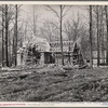 Later stage of house construction at Cumberland Homesteads. Crossville, Tennessee.