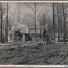 Later stage of house construction at Cumberland Homesteads. Crossville, Tennessee.