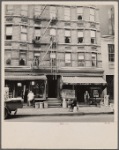 Background photo for Hightstown project. The present home of Mr. and Mrs. Jacob Solomon and family, 133 Avenue D, New York City. This family is included in the first unit of thirty-five families to be resettled at Hightstown in July, 1936. For four very small rooms in tenement they pay eighteen dollars monthly