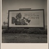 Road sign. Ford Nat'l advertising campaign. A note on social trends