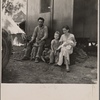 Marysville migrant camp. California fruit tramp and his family (mother, twenty-two years old)