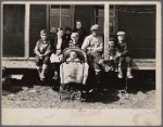 Farmhouse and family of resettlement client. Waldo County, Maine.