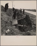 Digging a ditch. Greenhills, Ohio