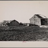 Hay house and corn crib on C.V. Hibbs' 80 acre farm near Boswell, Benton County, Indiana. This farm is owner operated but very heavily mortgaged