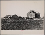 Hay house and corn crib on C.V. Hibbs' 80 acre farm near Boswell, Benton County, Indiana. This farm is owner operated but very heavily mortgaged