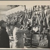 Interior of a grocery store. Dressed poultry