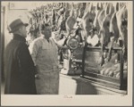 Interior of a grocery store. Dressed poultry