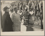 Interior of a grocery store. Dressed poultry