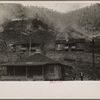 Miners' homes with slag pile burning in background, Smithers, West Virginia