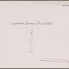 Carpenter. Berwyn project, [Greenbelt,] Maryland.