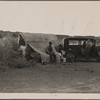 California migratory farm laborers-drought refugees from Oklahoma-camped in the brush on the river bottom with no water or sanitation. On the outskirts of Brawley, Imperial Valley, Calif.
