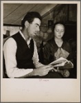 The Great Reaping Day. Hymn singing, Sunday afternoon. The woman had been "saved" the week before. Oklahoma potato pickers. Kern County, California