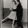 Mary Martin and director Gower Champion in rehearsal for the world tour of Hello, Dolly!