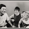 Soupy Sales, Luba Lisa and Claiborne Cary in the stage production Hellzapoppin '67