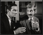 Francis Matthews and Roddy Maude-Roxby in the stage production Help Stamp Out Marriage!