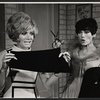 Ann Bell and Valerie French in the stage production Help Stamp Out Marriage!