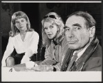 Lois Nettleton, Jennifer West and Gary Merrill in rehearsal for the stage production The Hemingway Hero