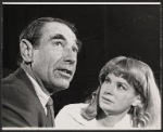 Gary Merrill and Lois Nettleton in rehearsal for the stage production The Hemingway Hero