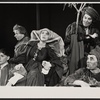 Betty Bendyk, Philip Bosco [center] and unidentified others in the 1963 American Shakespeare Festival production of Henry V