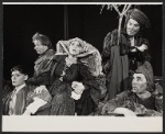 Betty Bendyk, Philip Bosco [center] and unidentified others in the 1963 American Shakespeare Festival production of Henry V