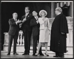 Paul Reed, Fred Gwynne, William Griffis, Janis Paige, and Cliff Hall in the stage production Here's Love