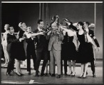 Fred Gwynne, Paul Reed, and company in the stage production Here's Love