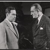 Walter Brooke and Basil Rathbone in the stage production Hide and Seek