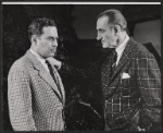 Walter Brooke and Basil Rathbone in the stage production Hide and Seek