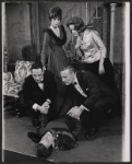 Clockwise from upper left: Louise Troy, Margaret Hall, Edward Woodward, Beatrice Lillie, and Lawrence Keith in the stage production High Spirits