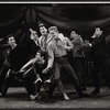 Beatrice Lillie (center), Ronnie Walken (right of Lillie),  and company in the stage production High Spirits