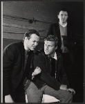 Robert Redford [center] and unidentified others in rehearsal for the stage production The Highest Tree