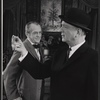 Kenneth MacKenna and Larry Gates in the stage production The Highest Tree