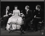 Paul Hardwick, Dorothy Tutin, Max Adrian, and John Barton in the stage production The Hollow Crown