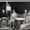 Ralph Richardson, Graham Weston, Jessica Tandy, John Gielgud and Mona Washbourne in the stage production Home