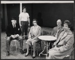 Ralph Richardson, Graham Weston, Jessica Tandy, John Gielgud and Mona Washbourne in the stage production Home