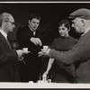 John Normington, Terence Rigby, Vivien Merchant, and Paul Rogers in the stage production The Homecoming