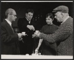 John Normington, Terence Rigby, Vivien Merchant, and Paul Rogers in the stage production The Homecoming