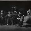 John Normington, Paul Rogers, Terence Rigby, Ian Holm, and Michael Craig in the stage production The Homecoming