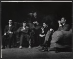 John Normington, Paul Rogers, Terence Rigby, Ian Holm, and Michael Craig in the stage production The Homecoming