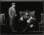 Paul Rogers, Vivien Merchant, and Terence Rigby [?] in the stage production The Homecoming