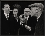 Lloyd Battista, John Harkins, Denis Holmes, and William Roerick in the stage production The Homecoming