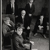 William Roerick, Danny Sewell, Carolyn Jones, Denis Holmes, Jerry Mickey, and John Church in the National Theatre stage production The Homecoming